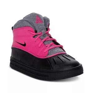 Nike Woodside 2 High ACG Infant Girls Bootie Shoe Size 6C Pink Black Gray EUC